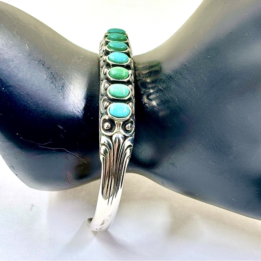 WILSON JIM - Navajo Sterling And Turquoise Bracelet